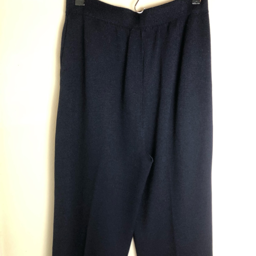 St. John Basic Navy Blue Knit Pants - image 3